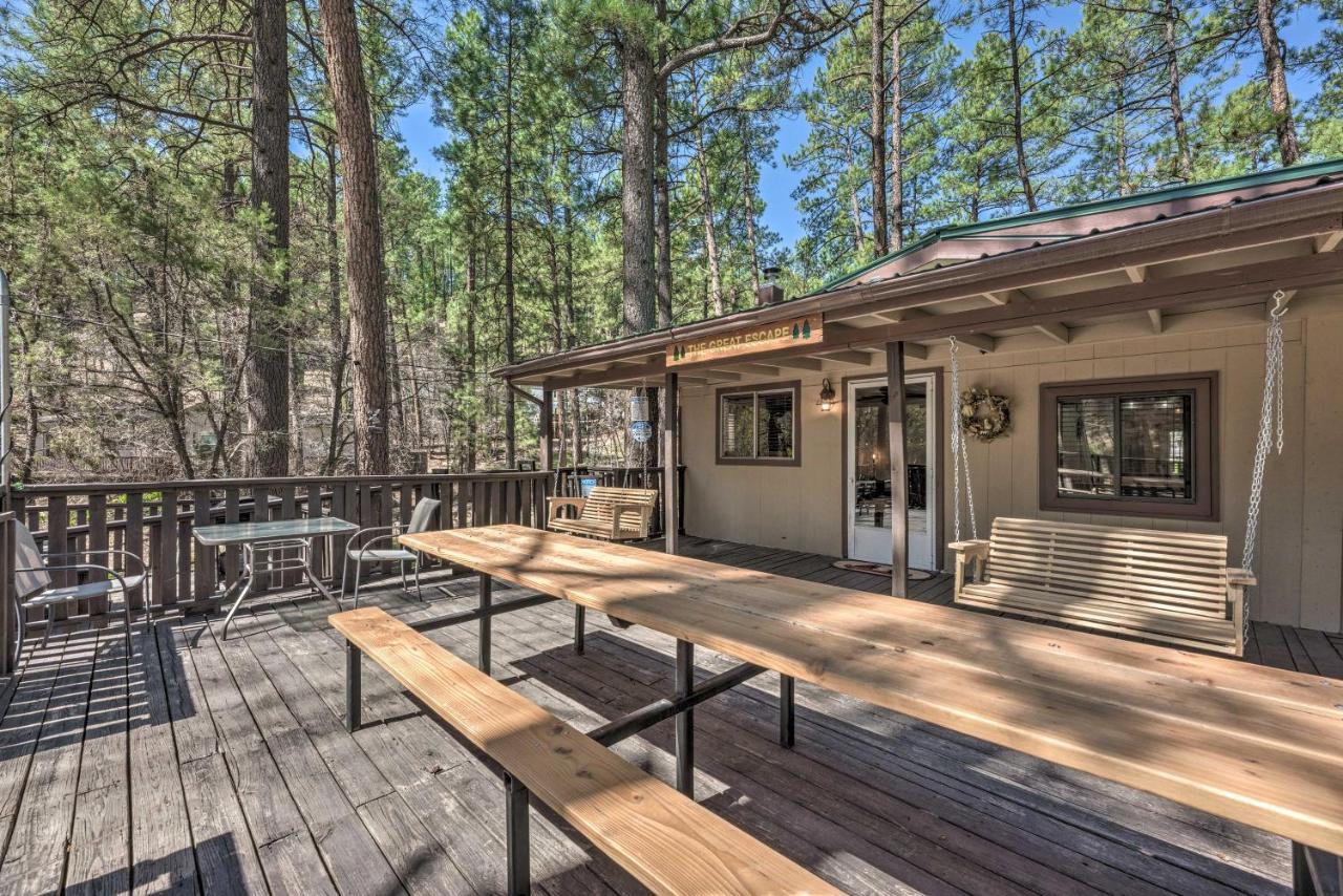 Tranquil Cabin With Stream And Deck Near Dtwn Ruidoso! Luaran gambar